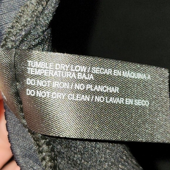 Hurley HSO1028 Black Ribbed One Piece Swimsuit Size L - Picture 8 of 12